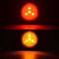 4-led 2 5 Round Brake Running Tail Lights Turn Signal Side Marker Lamps 20pcs10 Red 10 Amber