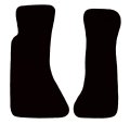 Auto Mat Store Custom Fit 2 Piece Carpet Front Mats For 1984-1996 Chevrolet Corvette Black 