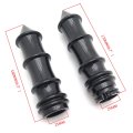 Skeleton Spike 1 In Hand Grips For H-d And Other Motorcycles Black Aluminum Handlebar Fits Bars