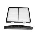 Cabin Air Filter Retrofit For Chevy Silverado 3500 Hd 2500 2007 To 2014 Paper With Plastic Cover Plate 9 5 In Length Replaces 