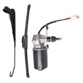 12v Electric Windshield Wiper Motor Kit Replacement For B1201-00901 Polaris Rzr Hard Coated 