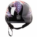 Cartman Cruiser Scooter Motorcycle Half Face Helmet Patriotic Eagle Usa Graphics Dot Approved For Bike Atv Utv Chopper Medium