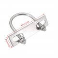 Uxcell U-bolts 4pcs 1 65 42mm Inner Width 65mm Length M6 304 Stainless Steel Round U Bolt With Nuts Frame For Boat Trailer Axle