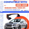 Trunk Spoiler Wing For 2015 To 2021 Subaru Wrx Sti 4 Door Sedan Rear Tail Lid Matte Black Abs Plastic Mo-5278