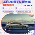 Trunk Spoiler Wing For 2015 To 2021 Subaru Wrx Sti 4 Door Sedan Rear Tail Lid Matte Black Abs Plastic Mo-5278