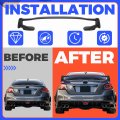 Trunk Spoiler Wing For 2015 To 2021 Subaru Wrx Sti 4 Door Sedan Rear Tail Lid Matte Black Abs Plastic Mo-5278