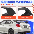 Trunk Spoiler Wing For 2015 To 2021 Subaru Wrx Sti 4 Door Sedan Rear Tail Lid Matte Black Abs Plastic Mo-5278