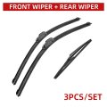 3 Wipers 26 20 12 Front And Rear Replacement Fit For Toyota Highlander Kluger Xu40 Xu50 2009-2019 Windshield Blades Original