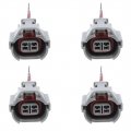 Set Of 6pcs Fuel Injectors With Connector Plug Harness Pigtail Wire 0280158005 16600-7y000 Fits 2003-2009 Replacement For