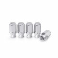 20pcs Chrome Silver Bulge Et Extended Thread Lug Nuts Metric 12x1 5 1 75 Inch Length Cone Conical Taper Seat Shank Closed End 
