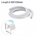 Uxcell Edge Trim White U Shape Protector Rubber With Steel Clips Fits 53 64 -15 16 6 56ft 2meter Length Door Guards