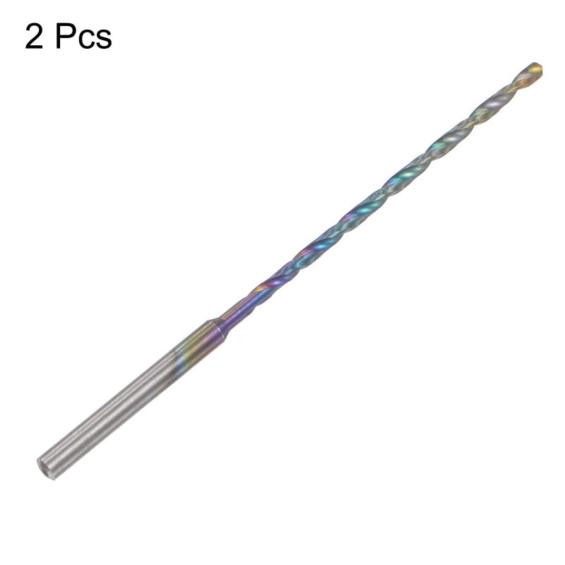 2pcs Mini Twist Drill Bit 2mm Micro Engraving Bits High-speed Steel 2 35mm Shank Uncoated For Diy Resin Amber And Wood