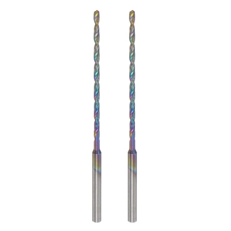 2pcs Mini Twist Drill Bit 2mm Micro Engraving Bits High-speed Steel 2 35mm Shank Uncoated For Diy Resin Amber And Wood