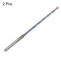 2pcs Mini Twist Drill Bit 2mm Micro Engraving Bits High-speed Steel 2 35mm Shank Uncoated For Diy Resin Amber And Wood
