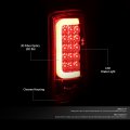 Auto Dynasty Compatible With Gmc Yukon Chevy Suburban Pair Of Chrome Housing Clear Lens 3d Led Brake Tail Lights