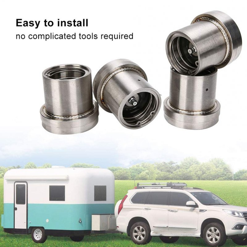 Wheel Bearing Buddy Protectors With Protective Bras 4pcs 2 441in Stainless Steel Trailer Bra Accessory