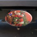 Christmas Holiday Santa Skating Toys Tree Oval Tow Trailer Hitch Cover Plug Insert