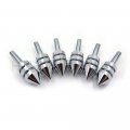 Httmt Mt218-005- Motorcycle Windscreen Chrome Spiked Bolt Kit Well Nuts Bolts Set Washers Screws
