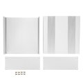 Aluminum Project Box Matte Silver Split Type Diy Electronic Enclosure Shell 54x145x150mm Professional Accessories For Heat