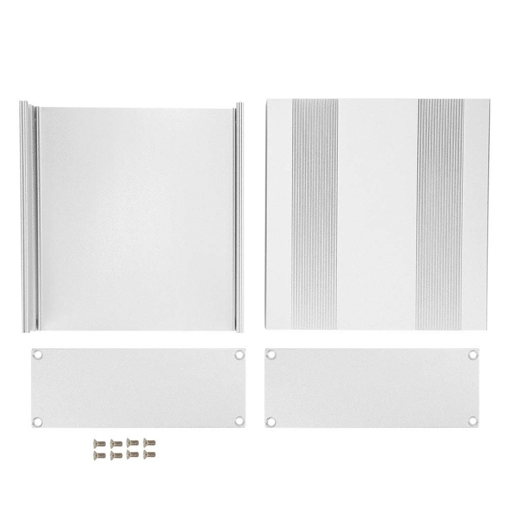 Aluminum Project Box Matte Silver Split Type Diy Electronic Enclosure Shell 54x145x150mm Professional Accessories For Heat