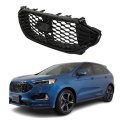 Gloss Black Front Grille Without Camera Slot Replacement For Edge St And Line Sport Utility 4 Door 2019 To 2022 Honeycomb Trim 