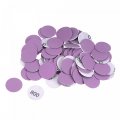 Uxcell 100pcs 1-inch Purple Sanding Discs 800 Grits Hook And Loop Professional Aluminum Oxide Sand Paper Mini Size For Wood