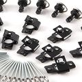Kiwav Magazi 1 4 Turn Quick Release Fastener Motorcycle Scooter Fairing Rivet On 14mm 10 Pieces Black 