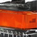 Auto Dynasty For Ford Super Duty Pair Of Black Housing Amber Corner Headlights Smoked Lens Fog Lights 