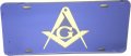 Mason Inlaid Symbol Mirror License Plate Car T 