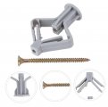 Gatuida 100pcs Aircraft Expansion Tube Screw Holder Plastic Fastener Self Drilling