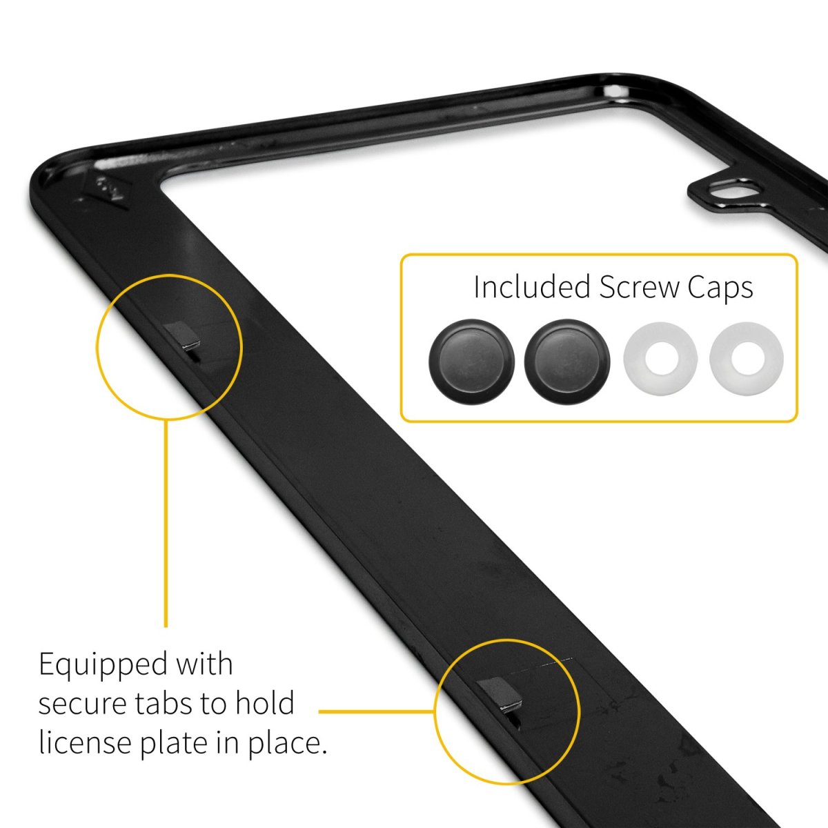 Ford Logo F-150 2015 Up Waterfall Graphic Black Metal License Plate Frame