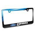 Ford Logo F-150 2015 Up Waterfall Graphic Black Metal License Plate Frame