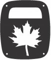Jeeptails Maple Leaf Tail Lamp Light Covers For Jeep Wrangler Tj And Yj Black Set Of 2 