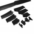 Aintier 1 Set Abs Roof Spoiler Compatible For Universal Glossy Black Rear Window Trunk Wing Tail