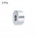 Uxcell 5pcs Aluminum Spacer 3 8 Bore X 1 Od Length Screw Standoff Bushing Plain Finish Round Metal For Id Screws Bolts And Rods