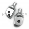 Httmt Mt-pa019 X2- Chrome Footpeg Adapter Compatible With Passenger 2018-later Softail Slim Flsl Breakout Fxbr