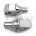 Httmt Mt-pa019 X2- Chrome Footpeg Adapter Compatible With Passenger 2018-later Softail Slim Flsl Breakout Fxbr