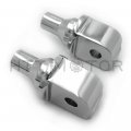 Httmt Mt-pa019 X2- Chrome Footpeg Adapter Compatible With Passenger 2018-later Softail Slim Flsl Breakout Fxbr