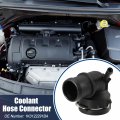 Acropix Engine Coolant Hose Connector Fit For Volkswagen Jetta 1 9l Diesel A T Gl Tdi Sedan Pack Of Black