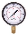 2-1 2 Oil Pressure Gauge Stainless Steel Case Brass 1 4 Npt Lower Mount Connection 0-600psi Gssg2512-600upd 