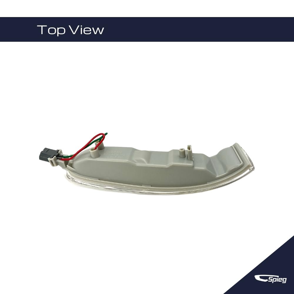 Passenger Side Mirror Turn Signal Lamp For 2003 To 2009 Mercedes Benz W209 Clk And R230 Sl Class Right Part L-1862 Clear Lens