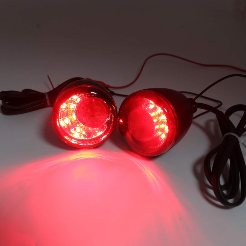 Led Rear Matte Black Running Brake Turn Signal Indicator Light For H-d Xl 883 1200 92-17 Smoke Lens Billet Aluminum