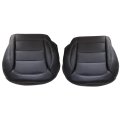Black Bottom Seat Covers For Mercedes Benz Ml350 2012 2013 2014 2015 Ml250 And Ml400 Driver Passenger Side Microfiber Leather 