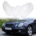 X Autohaux 1 Pair Left Right Side Car Front Headlight Headlamp Lens Cover Pc Shell For Mercedes-benz W211 2002-2008 4 Door