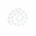 Aspen Creative Matte White 21120-01-1a Steel 3 Feet Heavy Duty Chain For Hanging Fixture Swag Light Plants 10 Gauge 