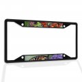 Fastasticdeals Metal Insert License Plate Frame Monarch Butterfly Feeding On Flowers In Summer Weatherproof Car Accessories 