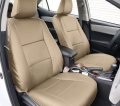 Iggee Artificial Leather Custom Made Original Fit Front Seat Covers Designed For Toyota 4runner 2003-2009 Beige 