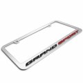 Chevrolet Corvette C7 Grand Sport 3d Embossed Letters On Mirror Chrome Metal License Plate Frame