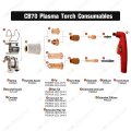 Plasma Cutter Consumables Electrode Tip Kit For Eastwood Versa-cut 60amp Trafimet Cb70 Torch 15pcs