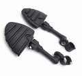 Smt-black Long Angled Adjustable Peg Mounting Kit U Shape Footrest Foot Pegs Compatible With V-star Roadstar Suzuki Boulevard